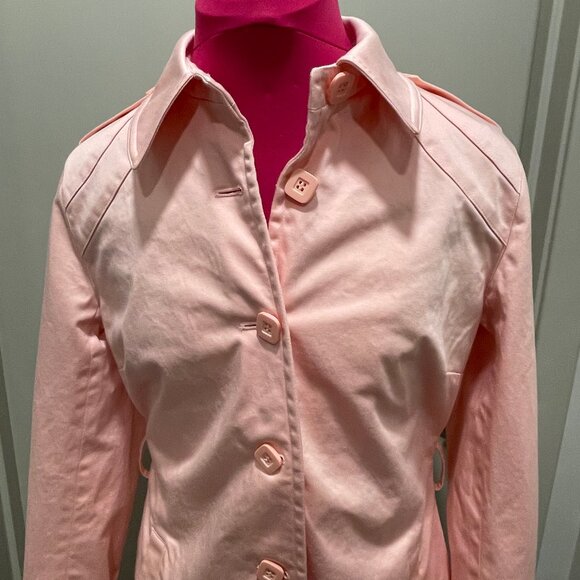 Apostrophe pink trench coat - Picture 5 of 10